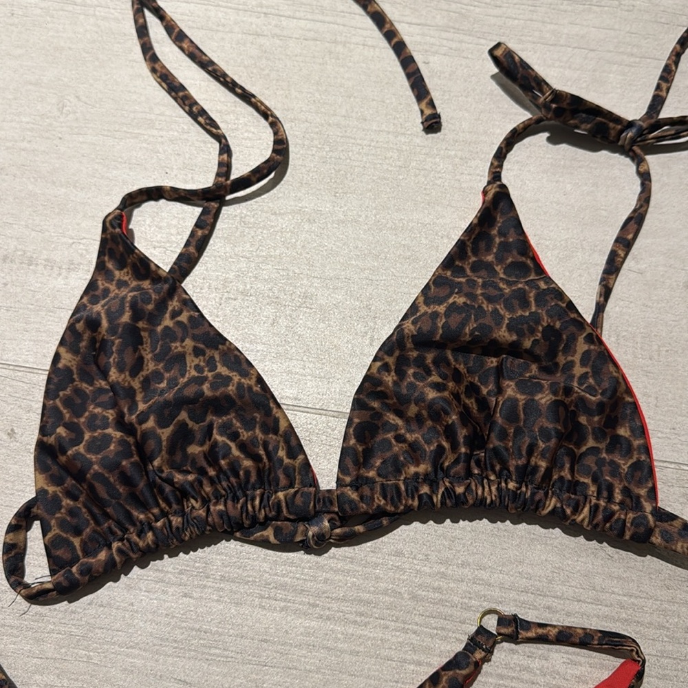 Leopard Print Bikini Set - Picture 6 of 7